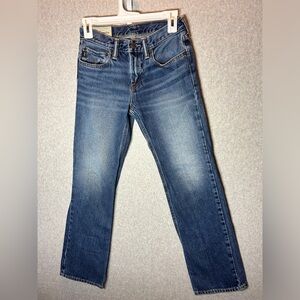 Abercrombie  Blue Flare Jeans, Low-Rise Size 0‎